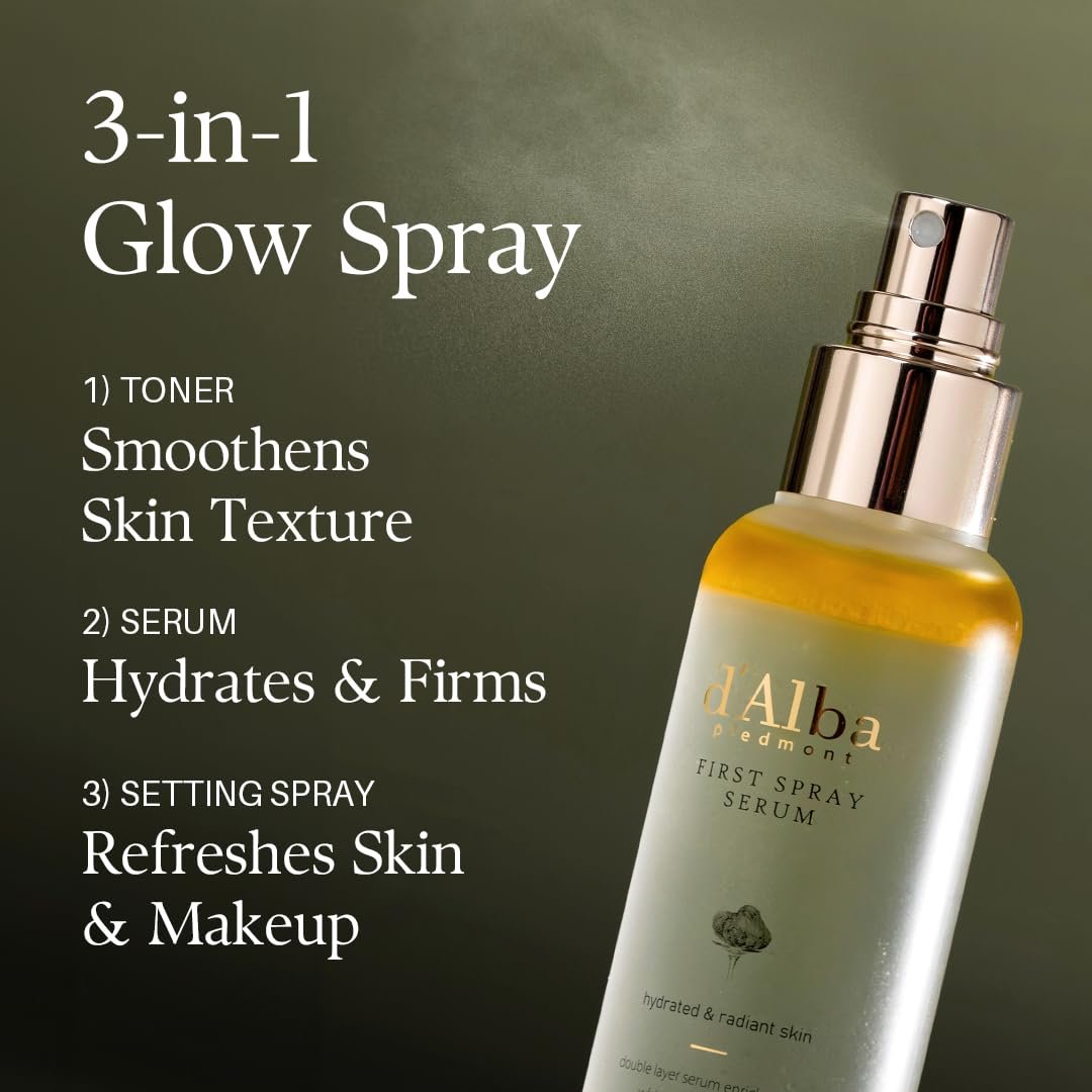 61bt0pvsuql. sl1080 1766108850 9773 dalba Piedmont Italian White Truffle First Spray Serum, Vegan Skin Care, Hydrating Face Moisturizer, Glow Serum for Radiant Skin, Non Comedogenic, All In One Mist, Korean Skin Care (1.69 fl oz/50ml)