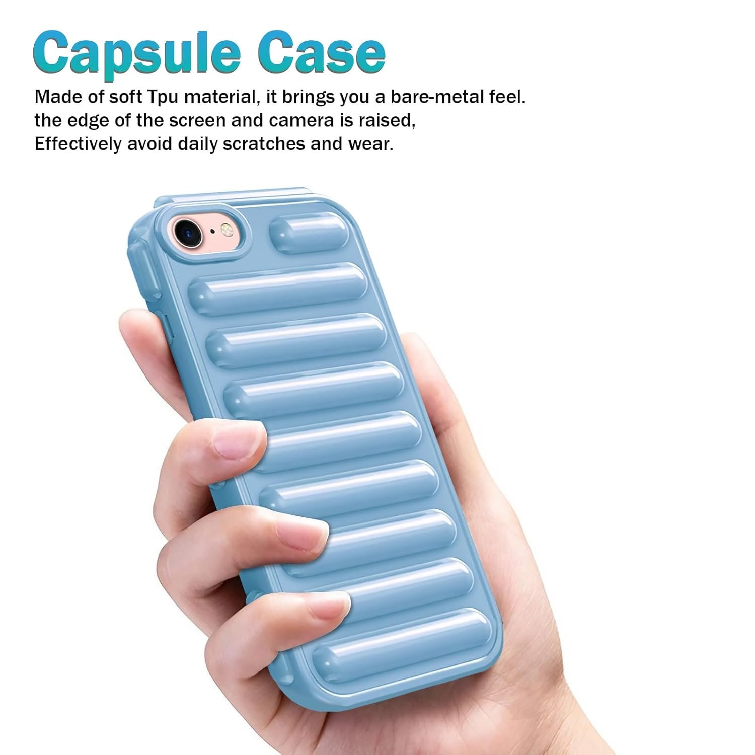 61cprftfpgl. sl1500 Plus High Protection Capsule Design Back Cover for Apple iPhone SE 2020 – Blue