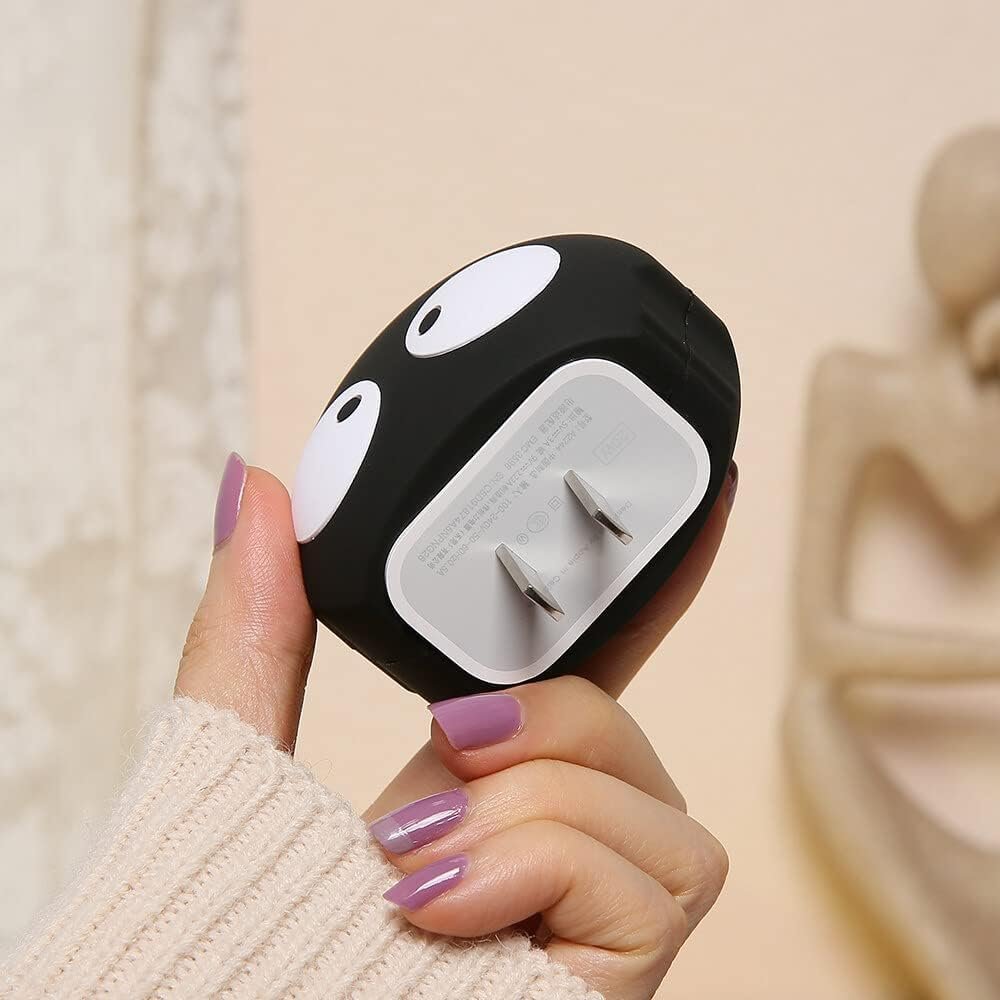 61fjengvfml. sl1000 EDNITA Charger Protector,Cable Protectors for Apple iPhone 18W & 20W, 3D Cartoon Cute Case Cover Protective Sleeve Full Adaptor Charger Protection (Rich Duck)