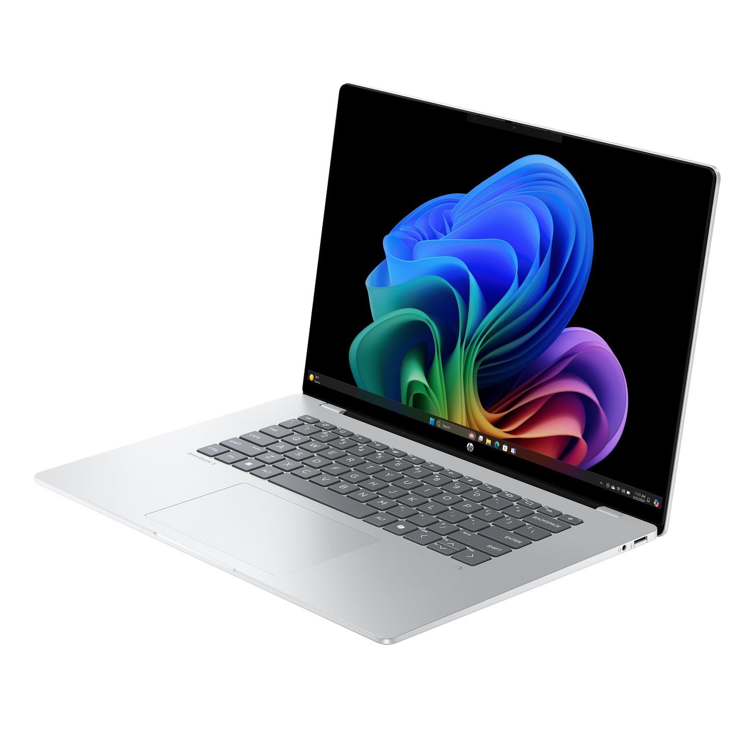 61gxx9tk l. sl1500 HP Omnibook 5 OLED, Snapdragon X Processor (16GB LPDDR5x,1TB SSD) 2K OLED, Micro-Edge, 16/40.6cm, Win11, M365*Office24, Glacier Silver, 1.59kg, fb0001QU, FHD Camera, Backlit, Next-Gen AI Laptop