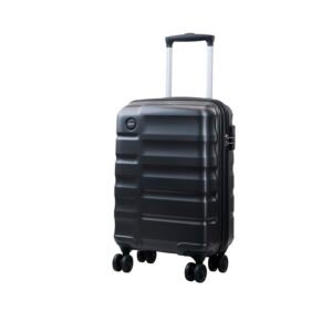 VIP Cabin Ceptor Pro Ultra Strong Polycarbonate Hard Sided Luggage Spinner Suitcase Dual 8 Wheels with Anti-Theft Zipper (Cabin, 55Cm, Graphite)