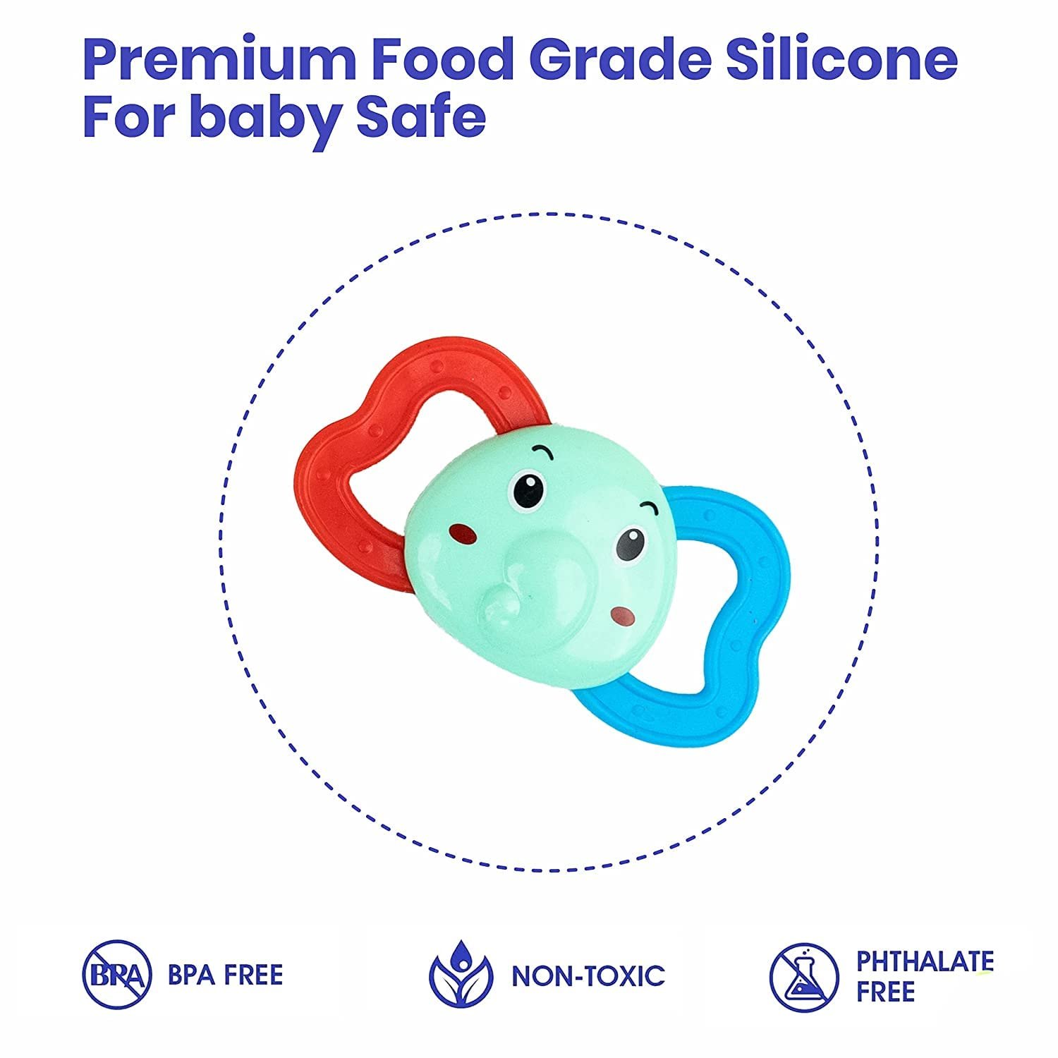 61kgfpql vl. sl1500 1767137853 3598 Cable World Infant Colourful Plastic Non Toxic Set of 7 Attractive Rattles and Teathers Toys for New Borns, Kids, Boys and Girls (Multi Color and Design)