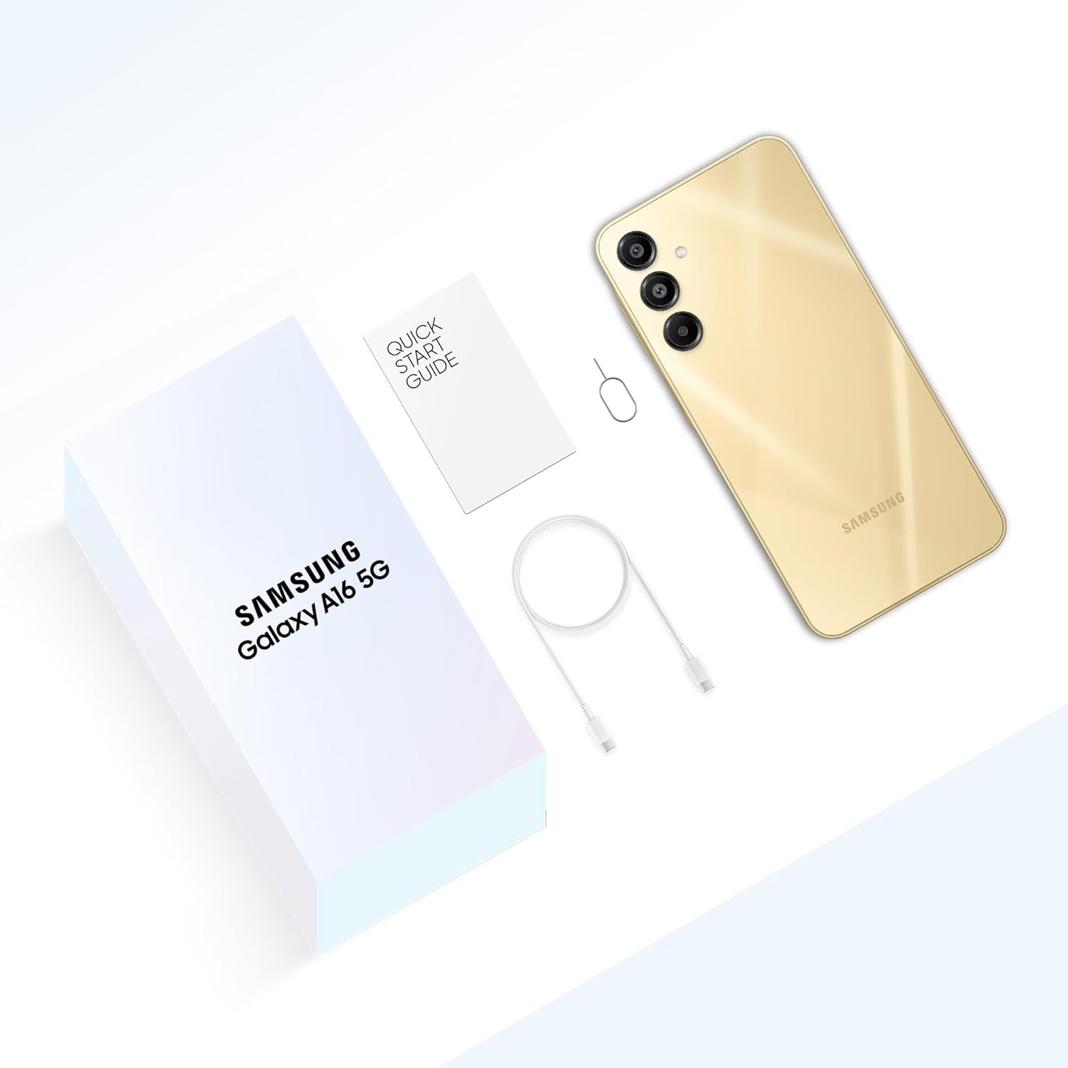 61mdelbmkhl. sl1500 Samsung Galaxy A16 5G (Gold, 8GB RAM, 128GB Storage) | AI | Circle to Search | Super AMOLED | 6.5 Inch Display | 50MP Triple Camera | IP54 Rated | 6 Times OS Upgrades