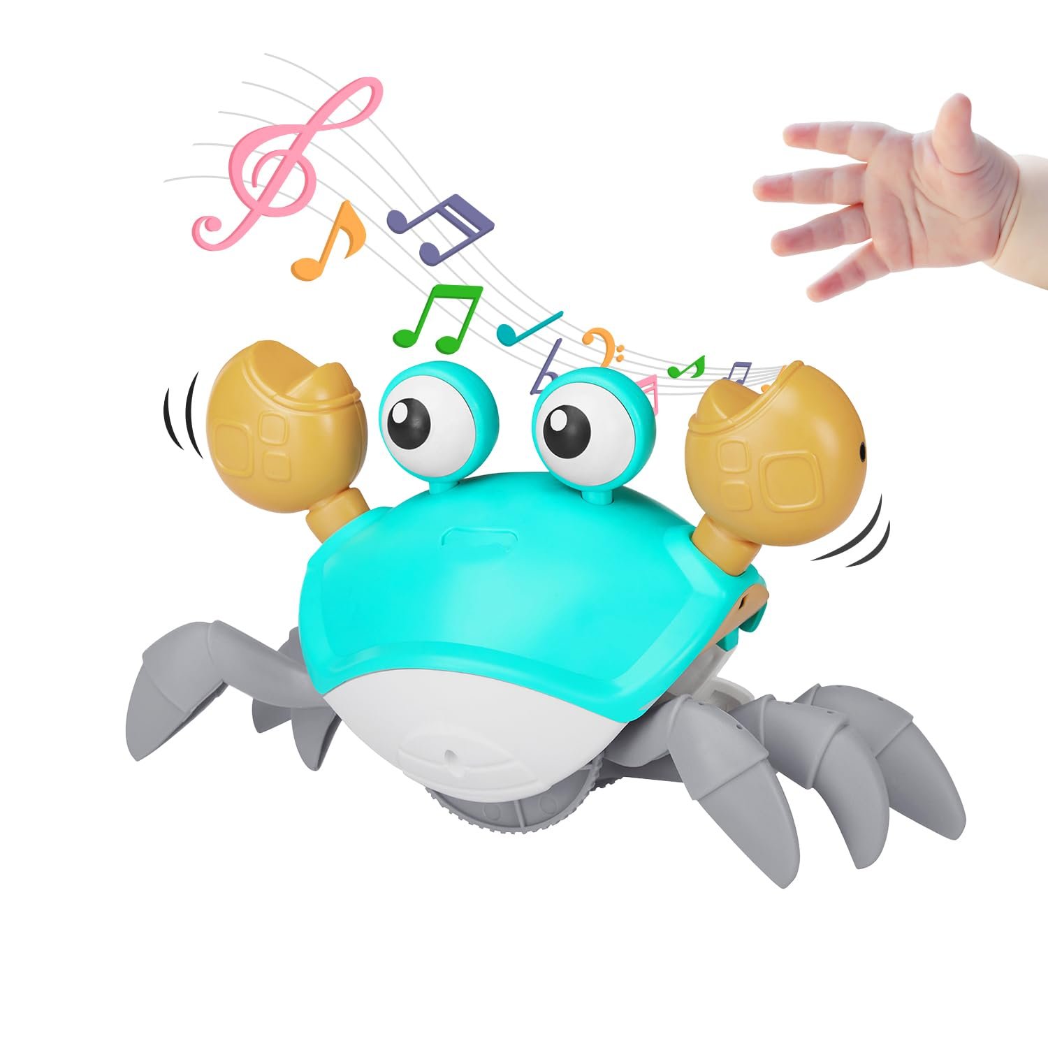 Amazon Brand - Jam & Honey Crawling Crab | Musical Toys for Toddlers | with Led Lights | Great Birthday Gift | Toys for Kids Amazon Brand - Jam & Honey Crawling Crab | Musical Toys for Toddlers | with Led Lights | Great Birthday Gift | Toys for Kids