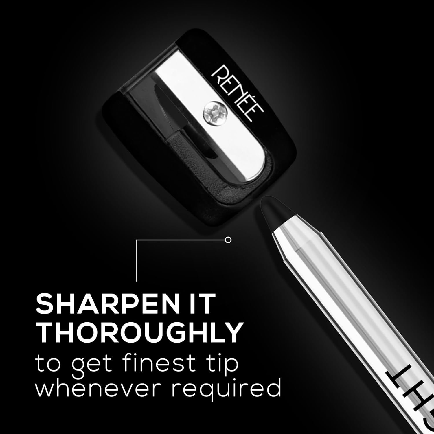 61fay44wual. sl1500 RENEE Midnight Kohl Kajal Pencil | Waterproof, Smudgeproof With Sharpener | 24 Hours Long Stay | Darkest Black | One Swipe Application | Vitamin E, Olive Oil and Castor Oil | Matte Finish |1.5 Gm