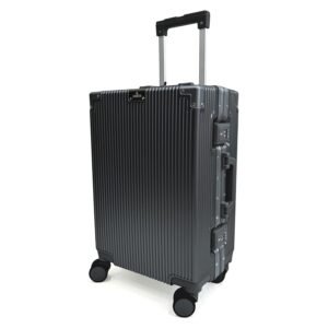 THE CLOWNFISH Polycarbonate 8 Wheels 360 Degree Astra Series Small 40L Cabin Trolley Bag for Travel | Suitcase for Travel | Shell | Mute Wheels |Lightweight | Water Resistant Cabin Trolley Bag |Black