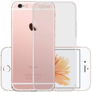 Slim Soft Silicon *Anti Dust Plug* Shock Proof Transparent TPU Back Cover case for Apple iPhone 6 - Clear