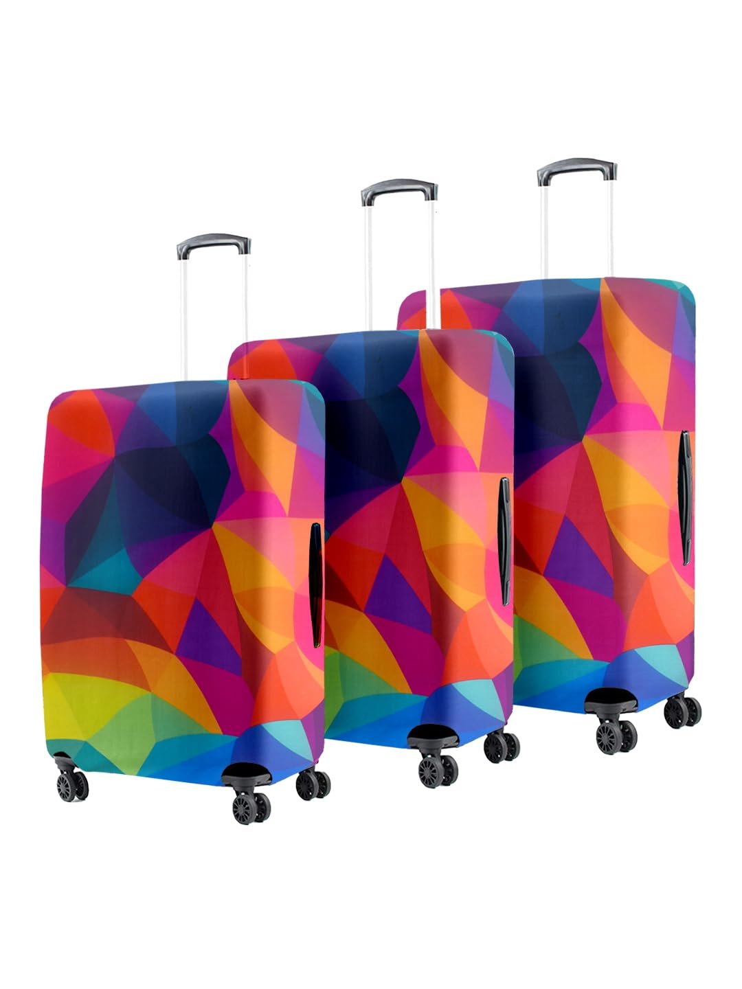 61n76rziaol. sl1440 Cortina Polyester Luggage Cover Trolley Travel Covers Washable Dust Proof Anti-Scratch Suitcase Protector, Small-Multicolor