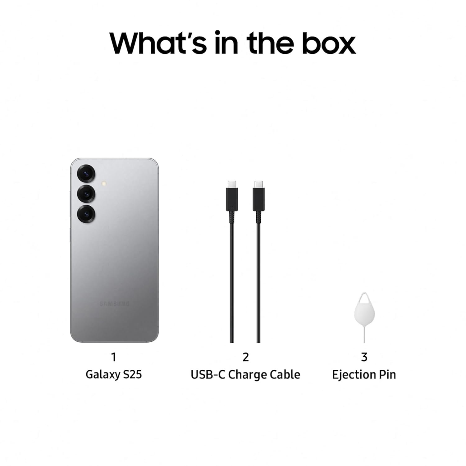 61nsiqu5zyl. sl1500 Samsung Galaxy S25 5G Smartphone with Galaxy AI (Silver Shadow, 12GB RAM, 256GB Storage), Snapdragon 8 Elite, 50 MP Camera with ProVisual Engine and 4000mAh Battery