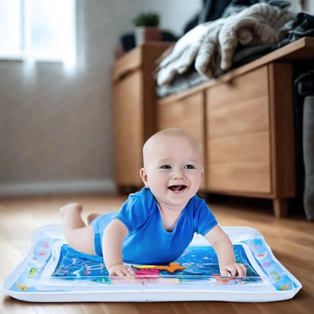 61nl1py57l. sl1000 Toy Imagine Tummy Time Water Mat for Babies | Sensory Play Gym for 6-12 Months | Newborn Baby Essentials | Water-Filled Activity Mat | Baby Gifts | Pack of 1