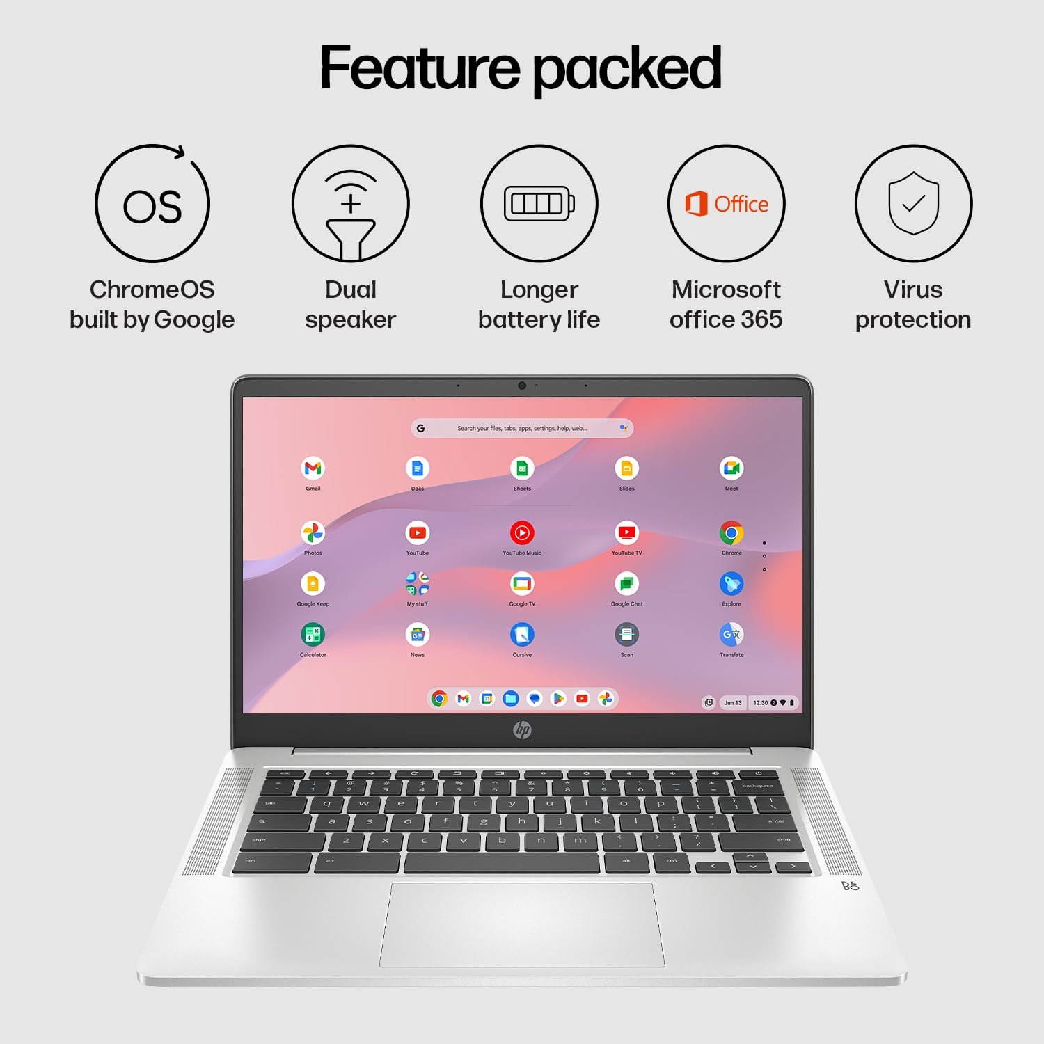 61o85siai8l. sl1500 HP Chromebook X360 Intel Celeron N4020 14 inch(35.6 cm) Micro-Edge, Touchscreen, 2-in-1 Laptop (4GB RAM/64GB eMMC/Chrome OS/Intel UHD Graphics,1.49Kg), 14a-ca0506TU