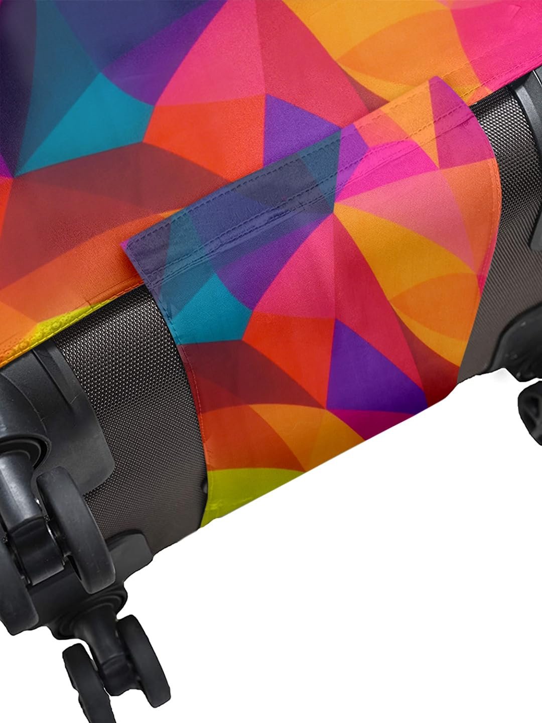 61qeaj5gnil. sl1440 Cortina Polyester Luggage Cover Trolley Travel Covers Washable Dust Proof Anti-Scratch Suitcase Protector, Small-Multicolor