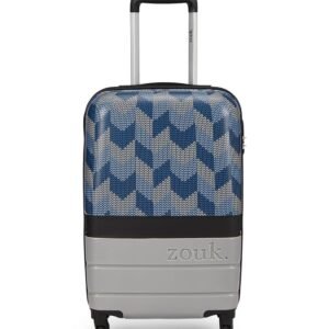ZOUK Cabin Trolley Bag, Hardside Polycarbonate Medium (45) Suitcase with 360 Spinner Wheels and Combination Lock Travelling Luggage for Men & Women