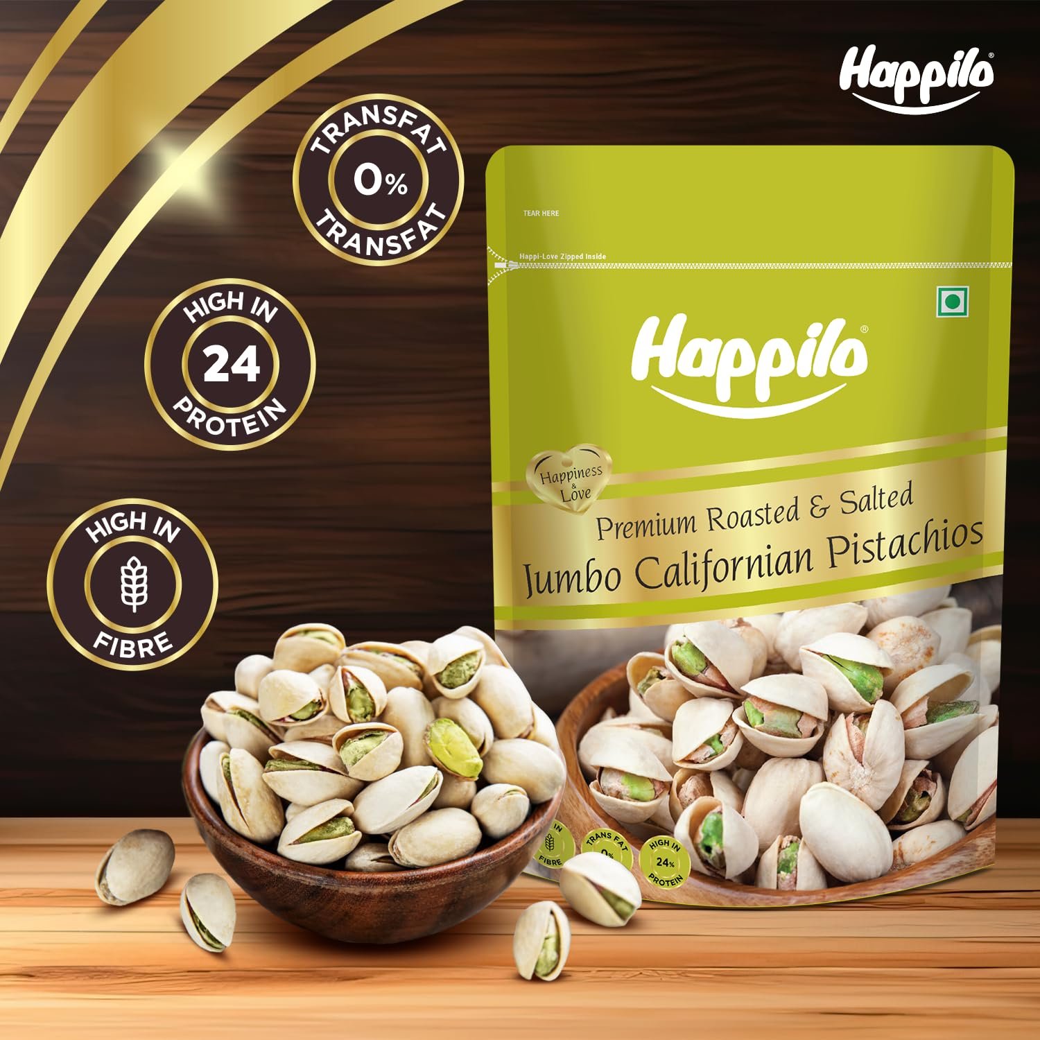 7129ytxypdl. sl1500 Happilo Premium Californian Roasted & Salted Pistachios 1kg | Pista Dry Fruit | Shelled Whole Nuts Super Crunchy & Delicious Super Healthy Crunchy Nuts | Roasted with Salt | No Added Oils | Oven Roasted