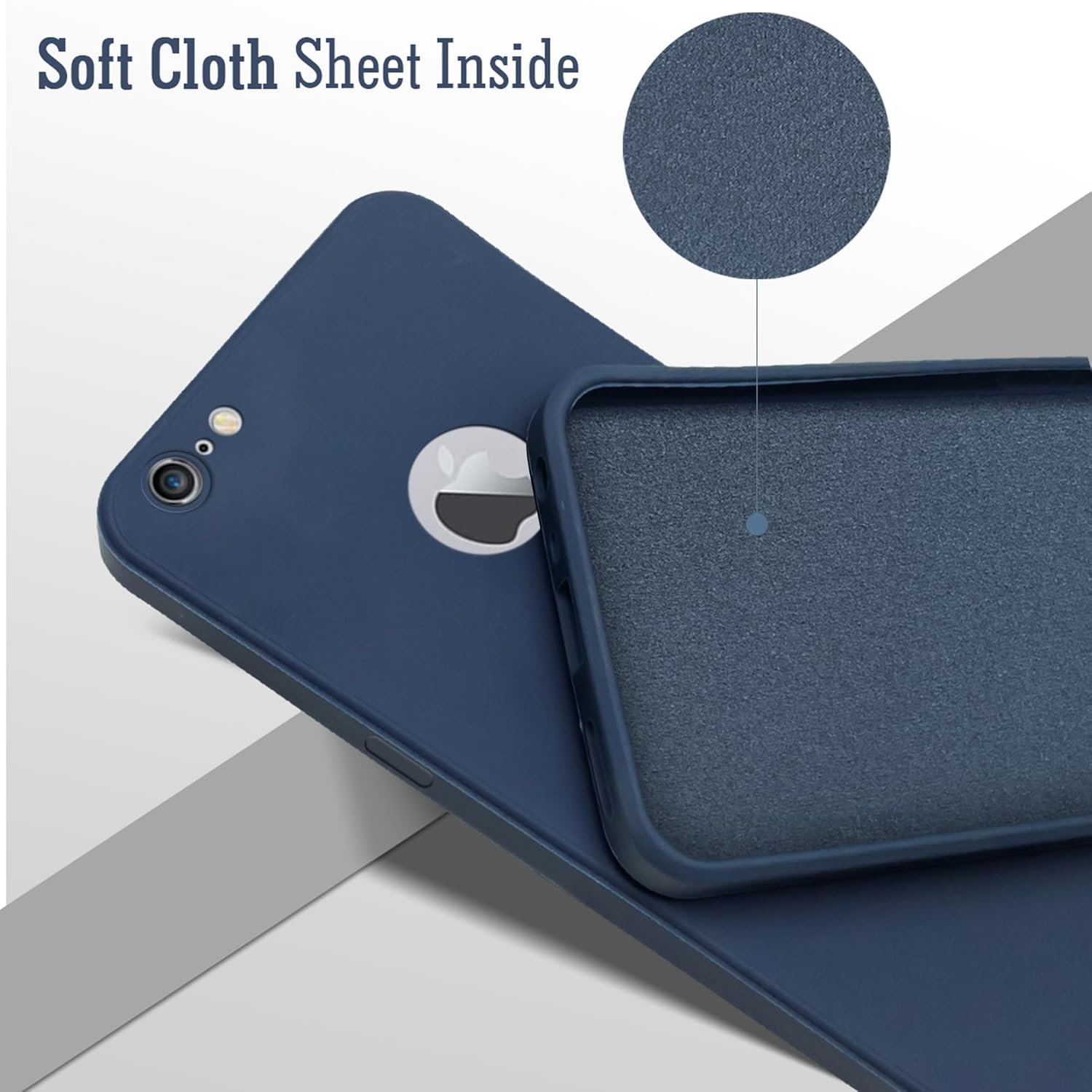 716r53r7msl. sl1500 Jkobi Back Cover Case for Apple iPhone 6 Plus (Matte Finish Silicone with Inside Fiber Cloth)