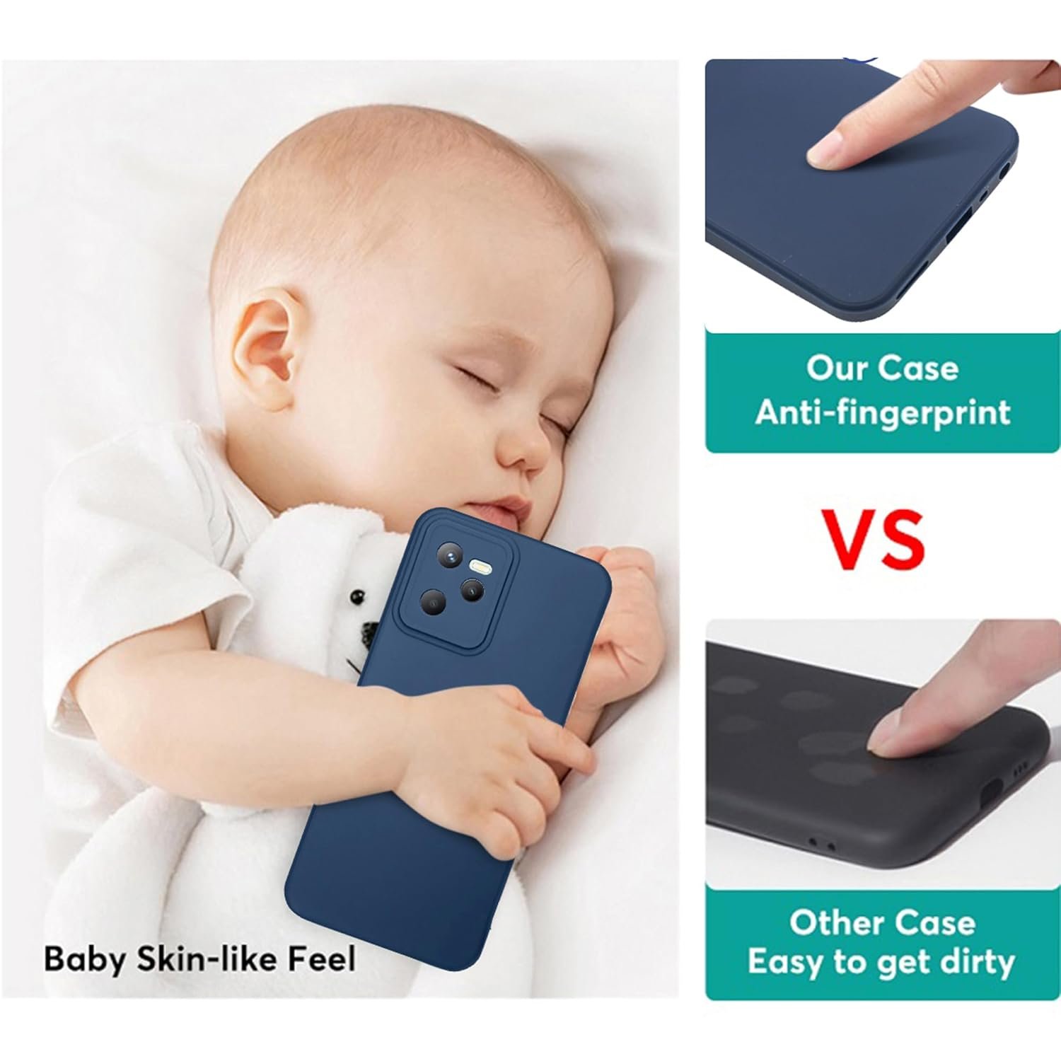 717d3dq3rkl. sl1500 Jkobi Back Cover Case for Apple iPhone 6 Plus (Matte Finish Silicone with Inside Fiber Cloth)