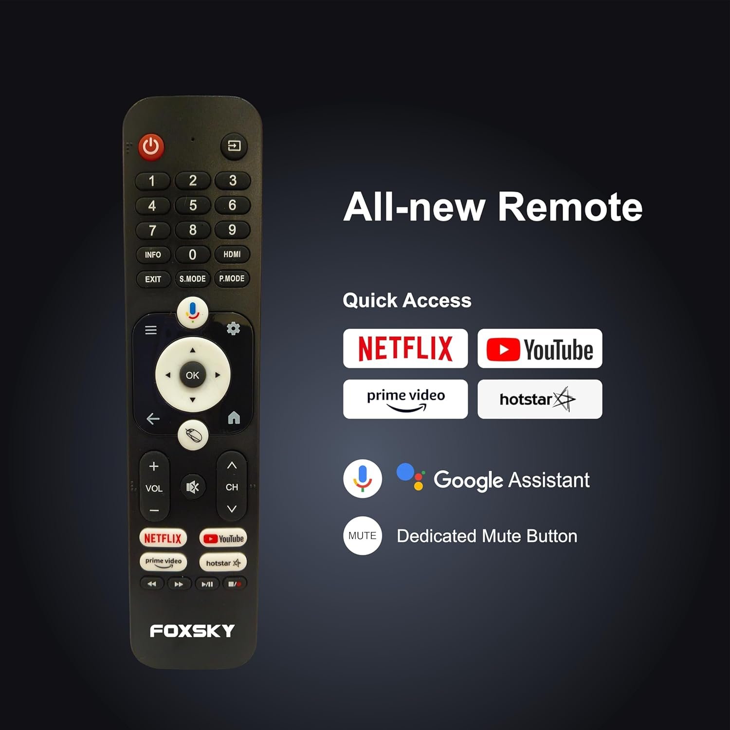 71af3julszl. sl1500 Foxsky 80 cm (32 inches) HD Ready Smart LED TV 32FS-VS (Black)