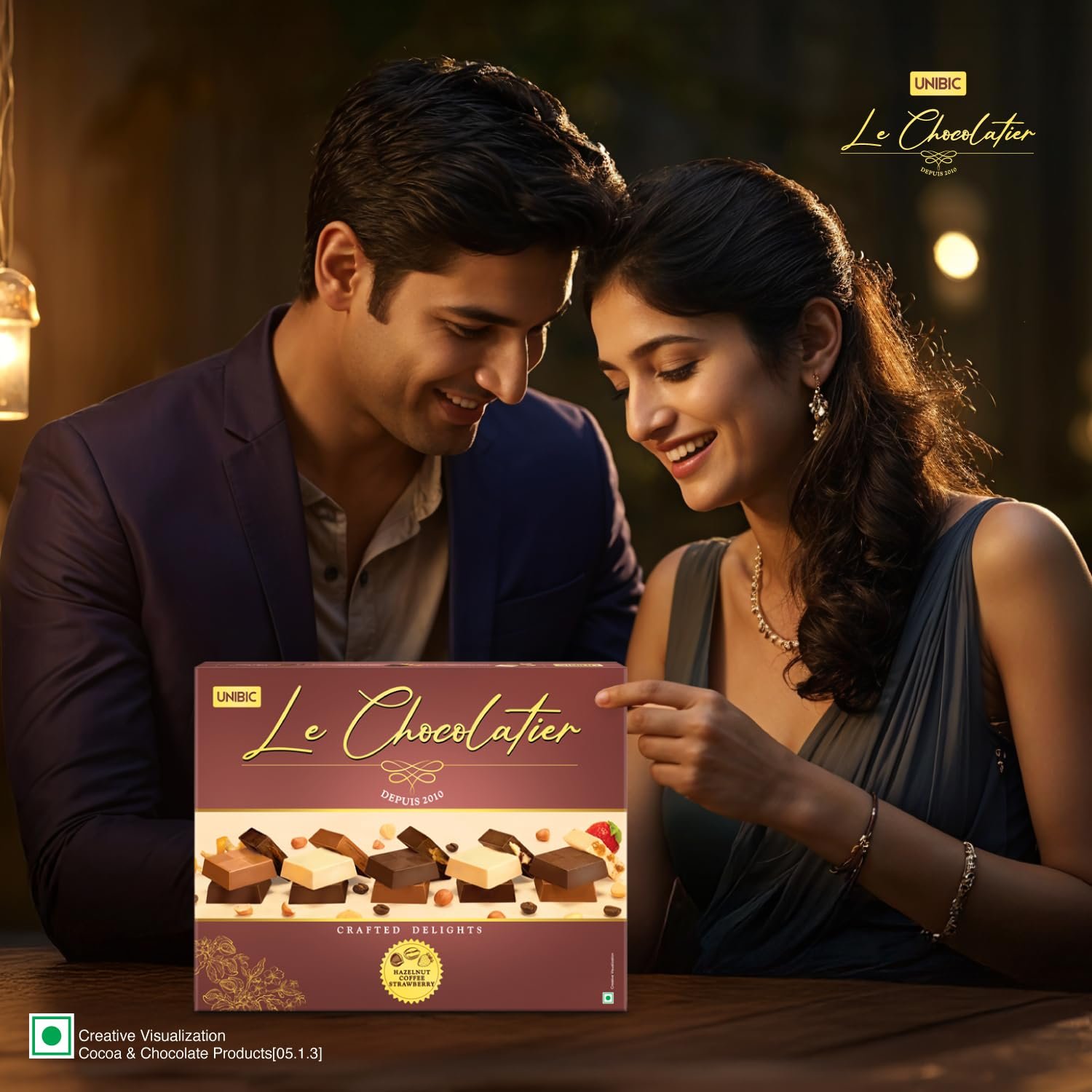 71b5pm36oil. sl1500 Unibic Le Chocolatier|Assorted Chocolates|Chocolate Gift Pack,168 Gram