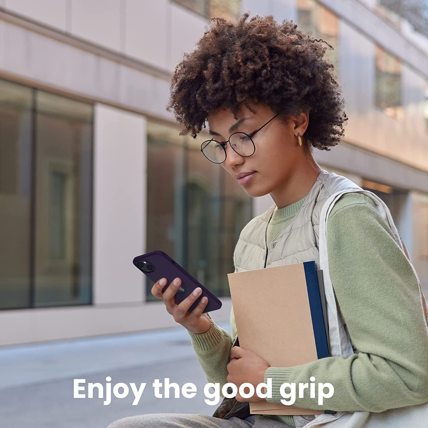 71dtcktkw4l. sl1500 Elzzi Liquid Silicone Cover Compatible with iPhone 14 Case (6.1 inch) 3 Layer Microfiber Logo Cut Lining Covers Phone Cases Full Body Protective Wireless Charging Shockproof Back Cover (Deep Purple)