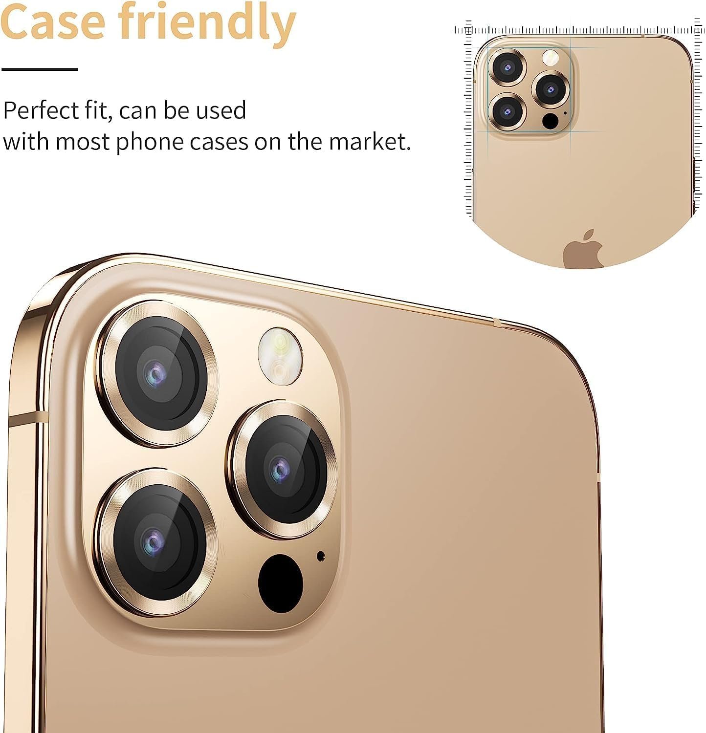 71gityksbul. sl1500 Amazon Brand – Solimo Camera Lens Protector Glass Ring For iPhone 14/14 Plus Case Friendly with Edge to Edge Coverage and Easy Installation, Pack of 1 (Blue)