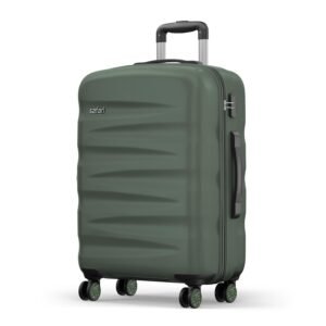 Safari Jupiter 8 Wheels 77cm Large Checkin Trolley Bag Hard case Polycarbonate 360 Degree Wheeling System Luggage, Travel Bag, Suitcase for Travel, Trolley Bags for Travel, Thyme Green