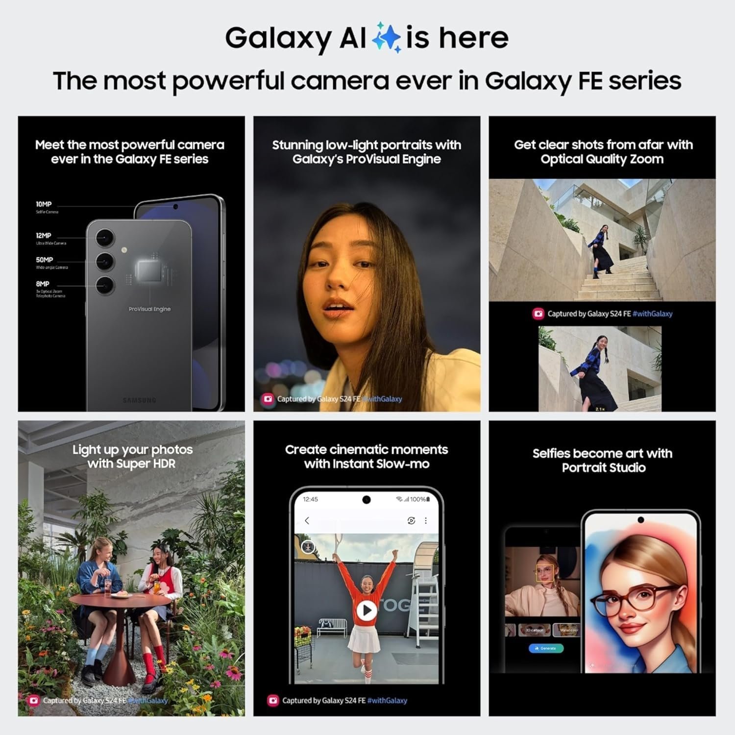 71mwy6vbsul. sl1500 1766470344 3304 Samsung Galaxy S24 FE 5G (Mint, 8GB RAM+ 256GB Storage) | Exynos 2400e Processor | Dynamic AMOLED Display | Dual Nano-SIM | 4700mAh Battery