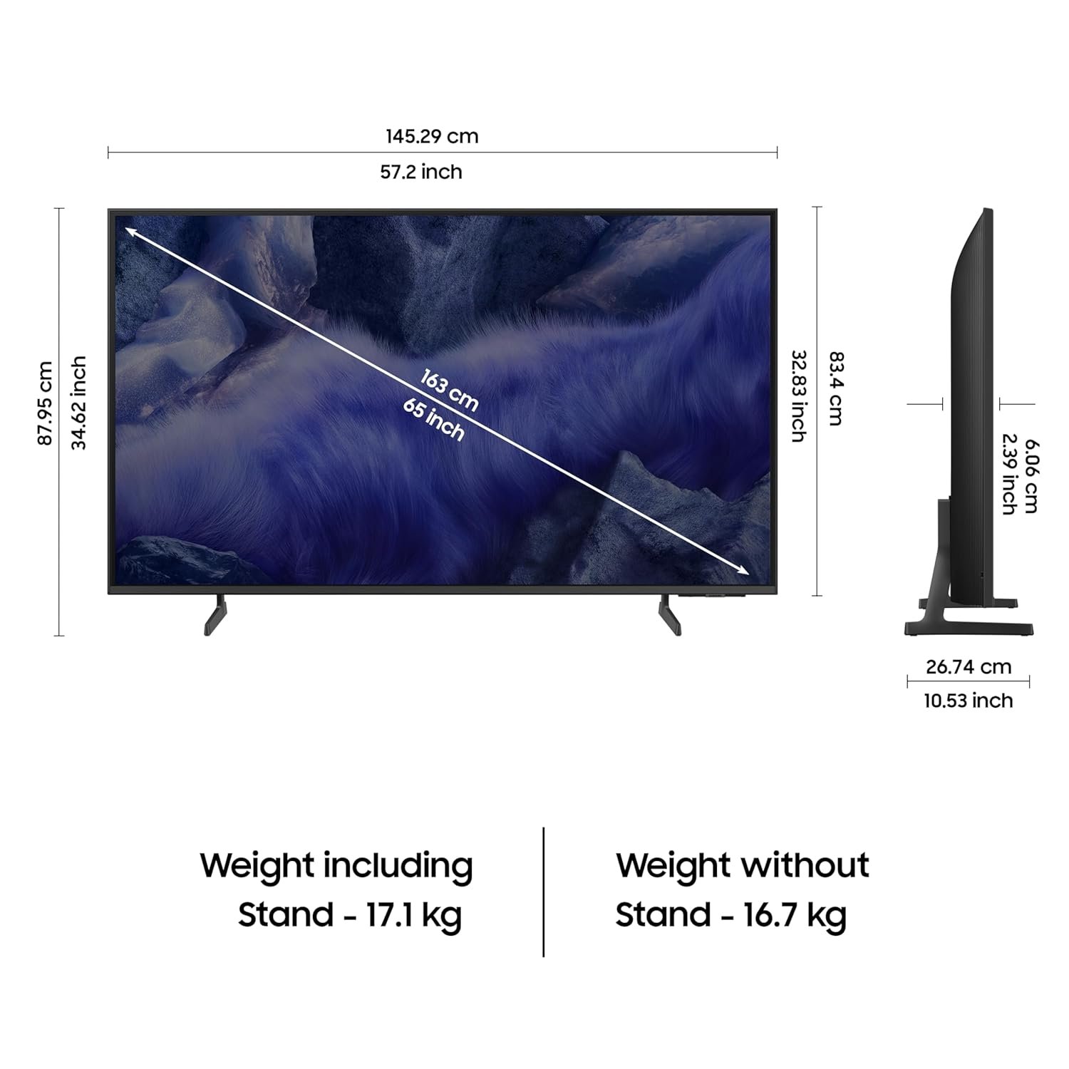 71nfmihblel. sl1500 Samsung 163 cm (65 inches) Vision AI 4K Ultra HD Smart QLED TV QA65QEF1AULXL