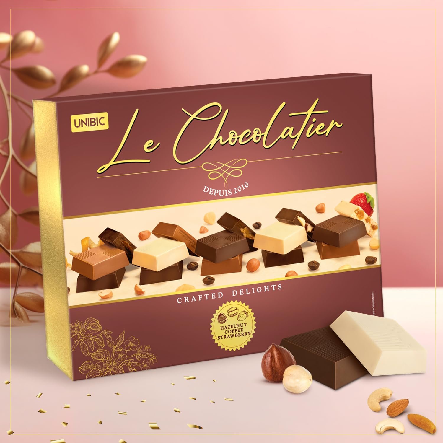 71oosml19l. sl1500 Unibic Le Chocolatier|Assorted Chocolates|Chocolate Gift Pack,168 Gram