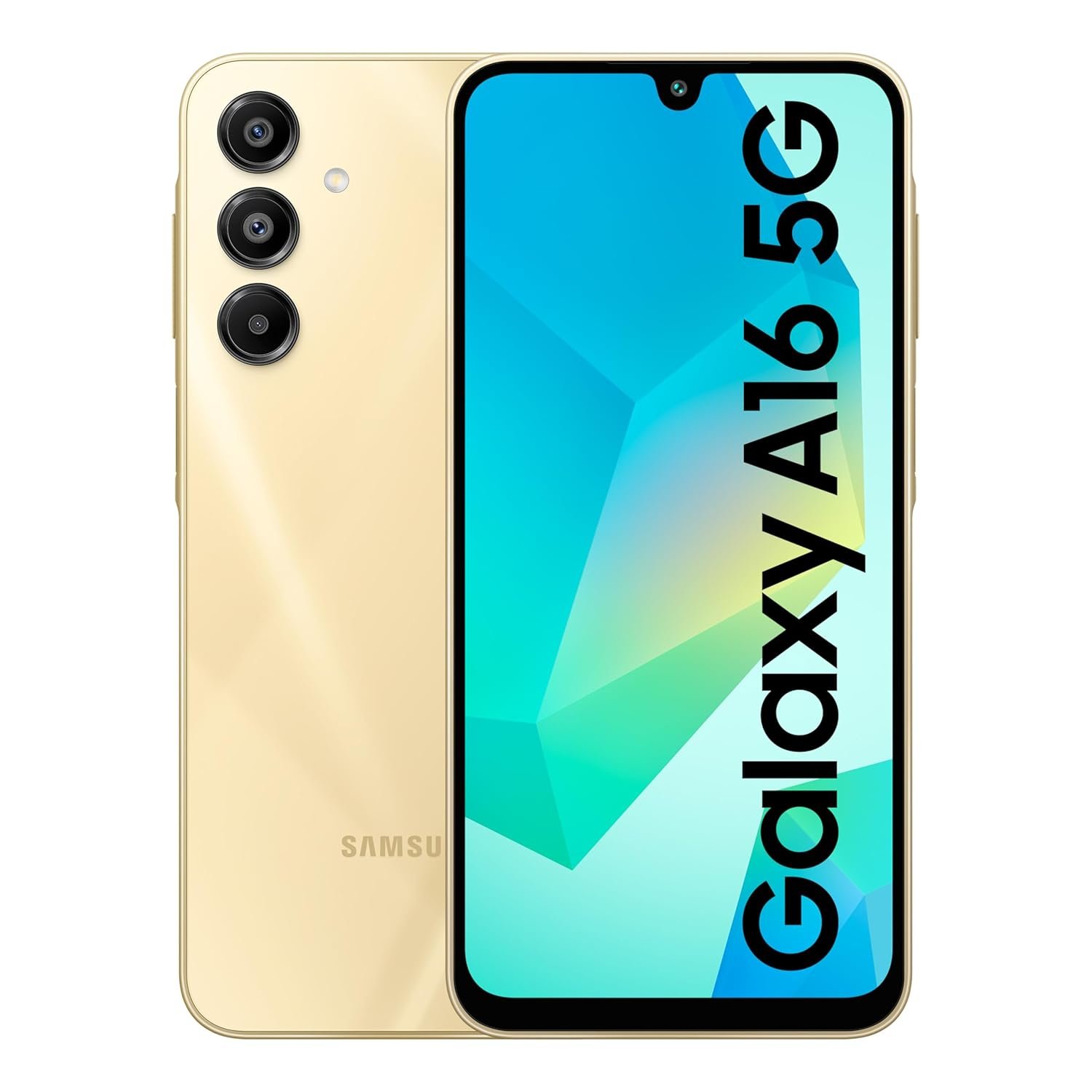 Samsung Galaxy A16 5G (Gold, 8GB RAM, 128GB Storage) | AI | Circle to Search | Super AMOLED | 6.5 Inch Display | 50MP Triple Camera | IP54 Rated | 6 Times OS Upgrades Samsung Galaxy A16 5G (Gold, 8GB RAM, 128GB Storage) | AI | Circle to Search | Super AMOLED | 6.5 Inch Display | 50MP Triple Camera | IP54 Rated | 6 Times OS Upgrades