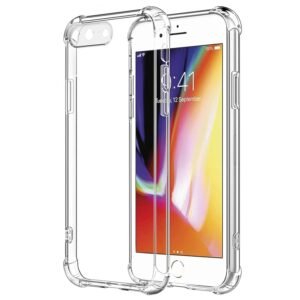 elove iPhone 7 Plus/iPhone 8 Plus Case Cover - Crystal Clear/Ultra-Slim/Hard PC + Soft TPU Transparent Back Cover for Apple iPhone 7 Plus/iPhone 8 Plus - Clear