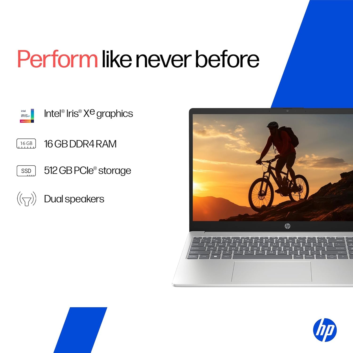 71yu200zewl. sl1500 HP 15 (Metal ID & Fingerprint & Backlit Laptop)-13th Gen Intel Core i5-1334U (16GB DDR4 Ram,512GB SSD) 15.6/39.6cm,FHD,Win11, M365 Basic(1yr),Office Home24,Silver,1.59kg,Iris Xe,FHD Camera hr0008TU