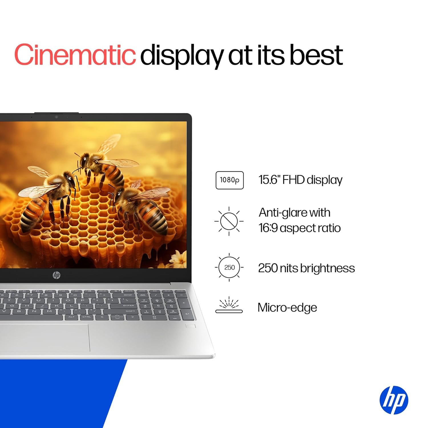 71b5ylayyil. sl1500 HP 15 (Metal ID & Fingerprint & Backlit Laptop)-13th Gen Intel Core i5-1334U (16GB DDR4 Ram,512GB SSD) 15.6/39.6cm,FHD,Win11, M365 Basic(1yr),Office Home24,Silver,1.59kg,Iris Xe,FHD Camera hr0008TU
