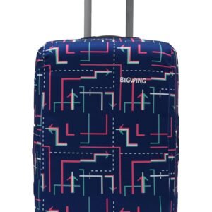 BIGWING Protective Cover in Polyester Fabric with Arrow Print | 28' Inch 75 cm Large Size | Hard Luggage Trolley Bag Cover (Fits Only On Fiber - Plastic Trolley Bag)
