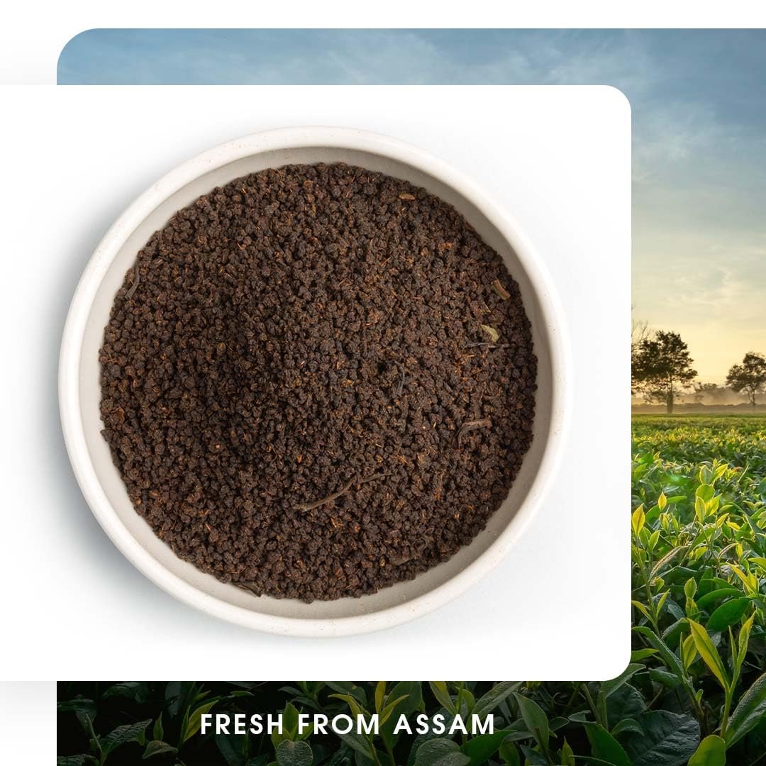 71irxoccs9l. sl1080 Teabox Premium Kadak Chai Vacuum Sealed Pack for Freshness | Sourced From The Estates Of Assam & Dooars | Strong and Premium Chai Black Tea 250G