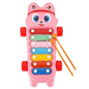 Xylophone Musical Educational Toy for Kid (1-3Year Old) I Toddlers Babies Kids Girls, Boys I 2-in-1 Piano Combined I Safe for Drum Sticks for Fast and Fun Learning for Kids Pink