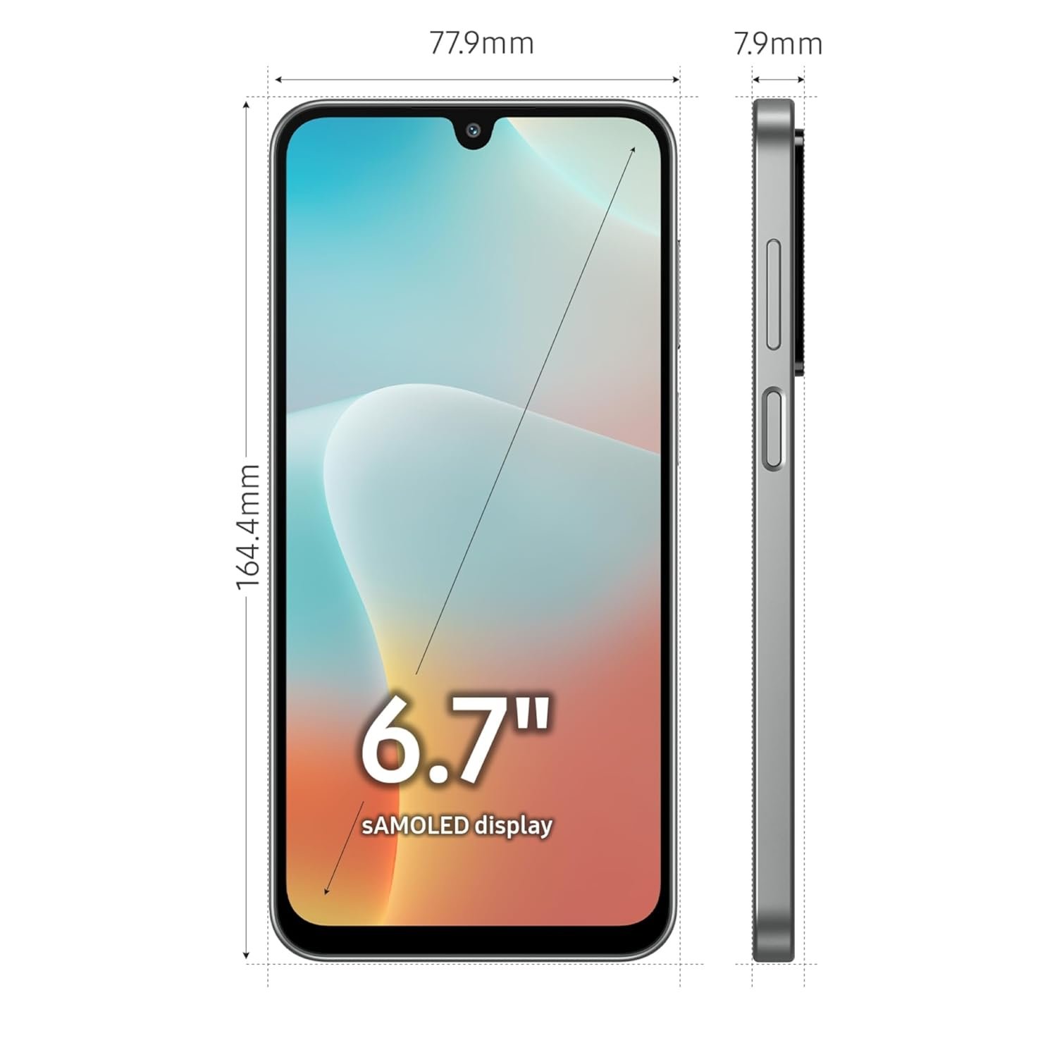 71uwtbig1ml. sl1500 Samsung Galaxy M16 5G (Thunder Black, 4GB RAM, 128 GB Storage) | MediaTek Dimensity 6300 | AnTuTu Score 422K+ | Super Amoled Display | AI | 25W Fast Charging | 6 Gen of OS Upgrades | Without Charger