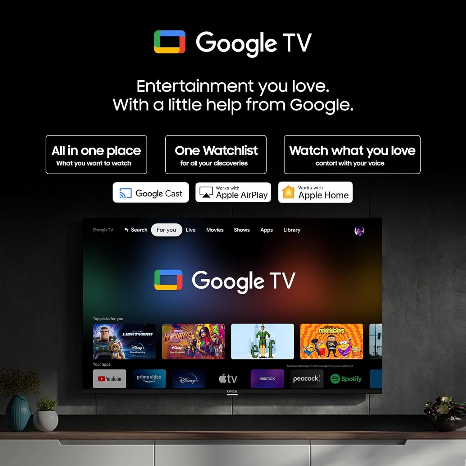 71zlgx3io6l. sl1500 ONIDA 189 cm (75 inch) Nexg Series 4K Ultra HD Smart LED Google TV 75UIG-R