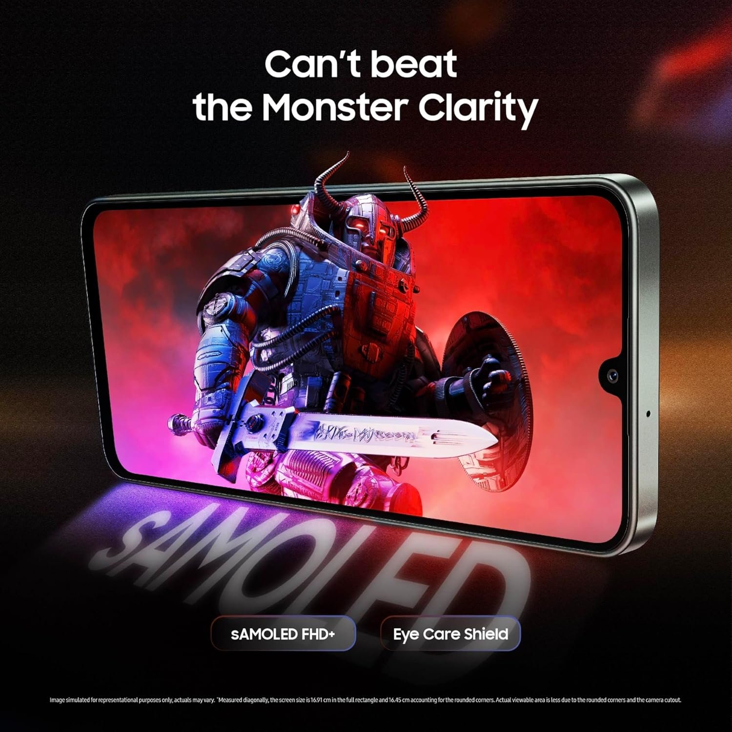 817efmek4xl. sl1500 1767128139 4165 Samsung Galaxy M16 5G (Thunder Black, 4GB RAM, 128 GB Storage) | MediaTek Dimensity 6300 | AnTuTu Score 422K+ | Super Amoled Display | AI | 25W Fast Charging | 6 Gen of OS Upgrades | Without Charger