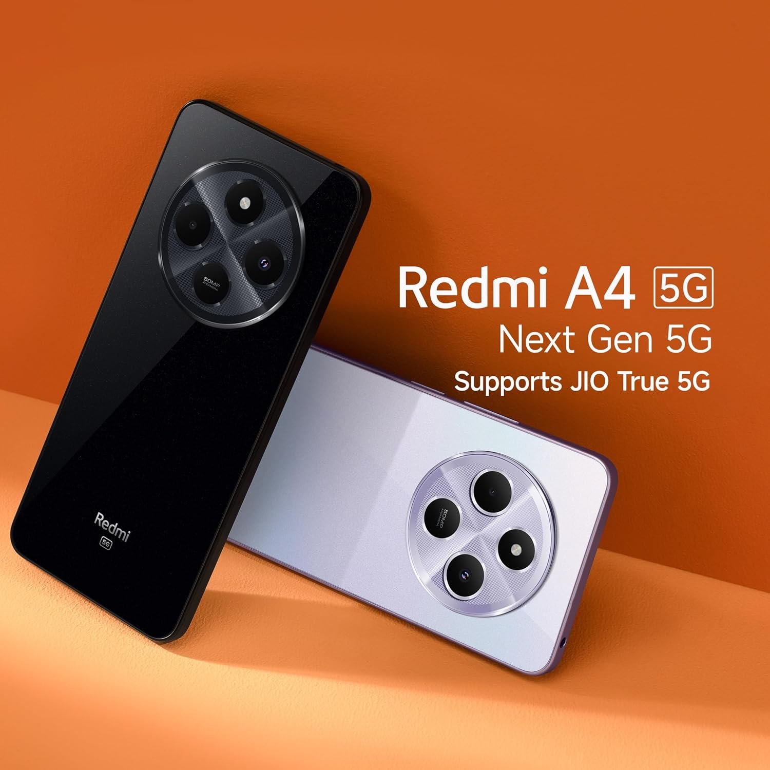 81bzkde34pl. sl1500 Redmi A4 5G (Starry Black, 4GB RAM, 64GB Storage) | Segment Largest 6.88in 120Hz | 50MP Dual Camera | 18W Fast Charging | Charger in The Box