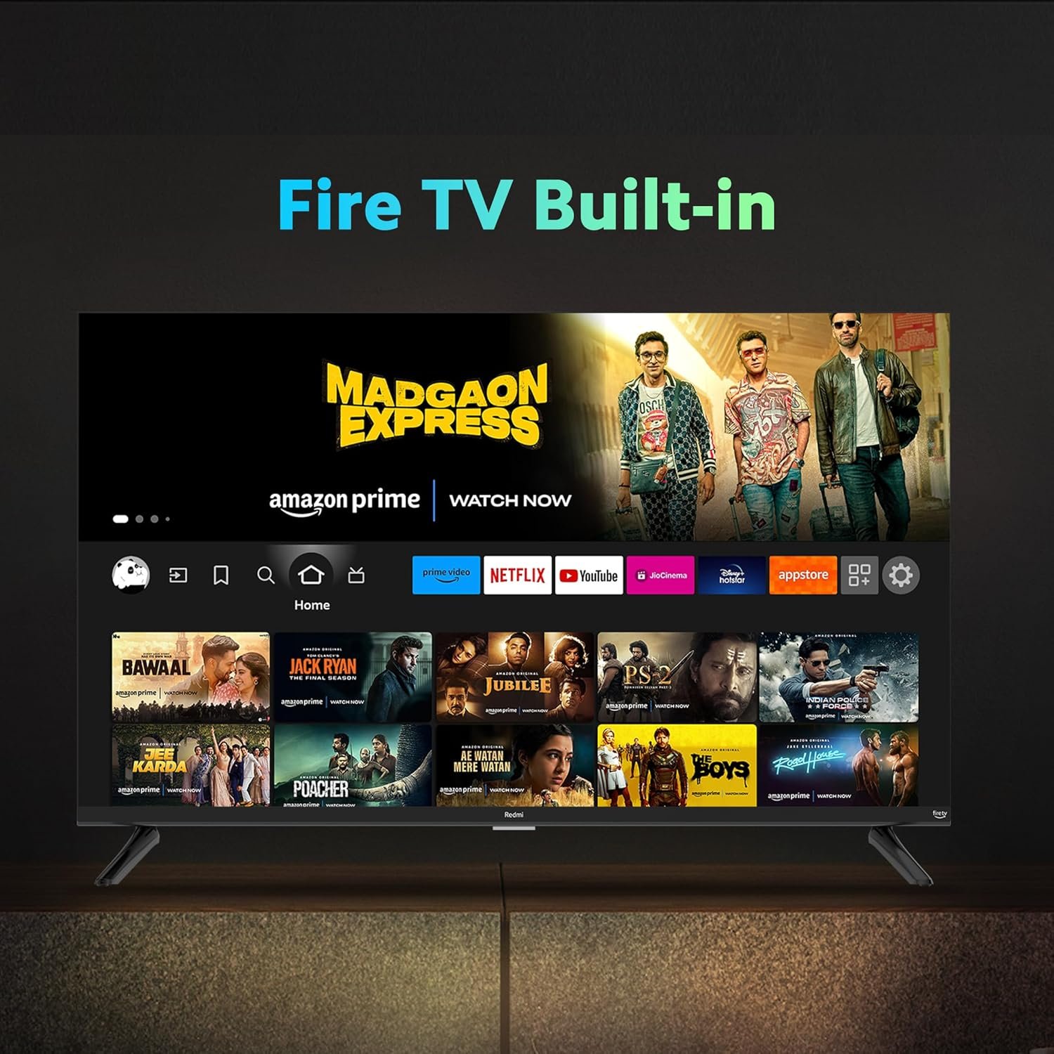 81cbwvygwgl. sl1500 Redmi Xiaomi 80 cm (32 inches) F Series HD Ready Smart LED Fire TV L32MA-FVIN (Black)