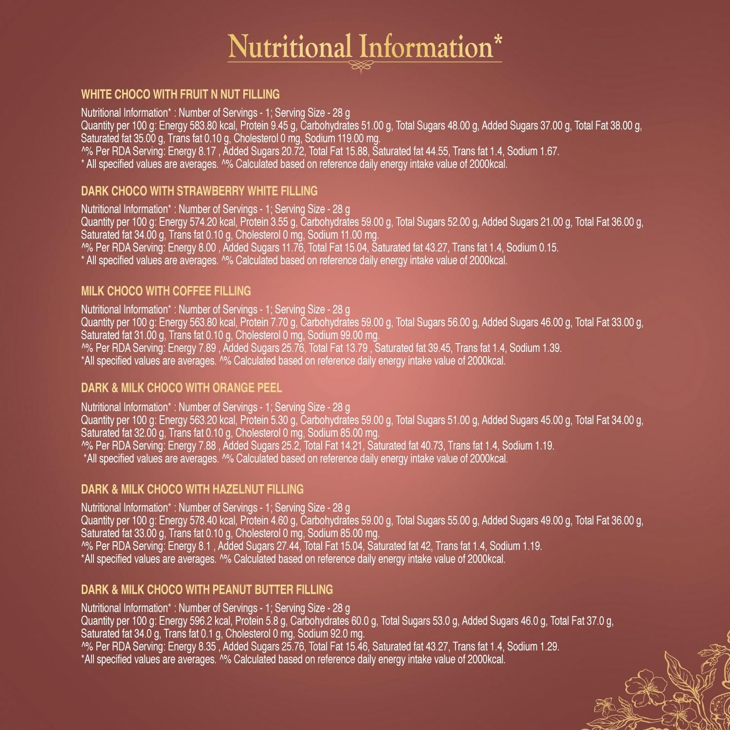 81ku8kuuavl. sl1500 Unibic Le Chocolatier|Assorted Chocolates|Chocolate Gift Pack,168 Gram