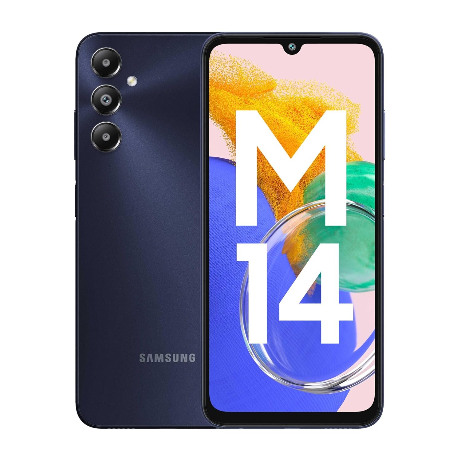 81lnum9ural. sl1500 Samsung Galaxy M14 4G (Sapphire Blue,6GB,128GB) | 50MP Triple Cam | 5000mAh Battery | Snapdragon 680 Processor | 2 Gen. OS Upgrade & 4 Year Security Update | 12GB RAM with RAM Plus | Without Charger
