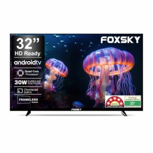 Foxsky 80 cm (32 inches) HD Ready Smart LED TV 32FSELS-PRO (Black)