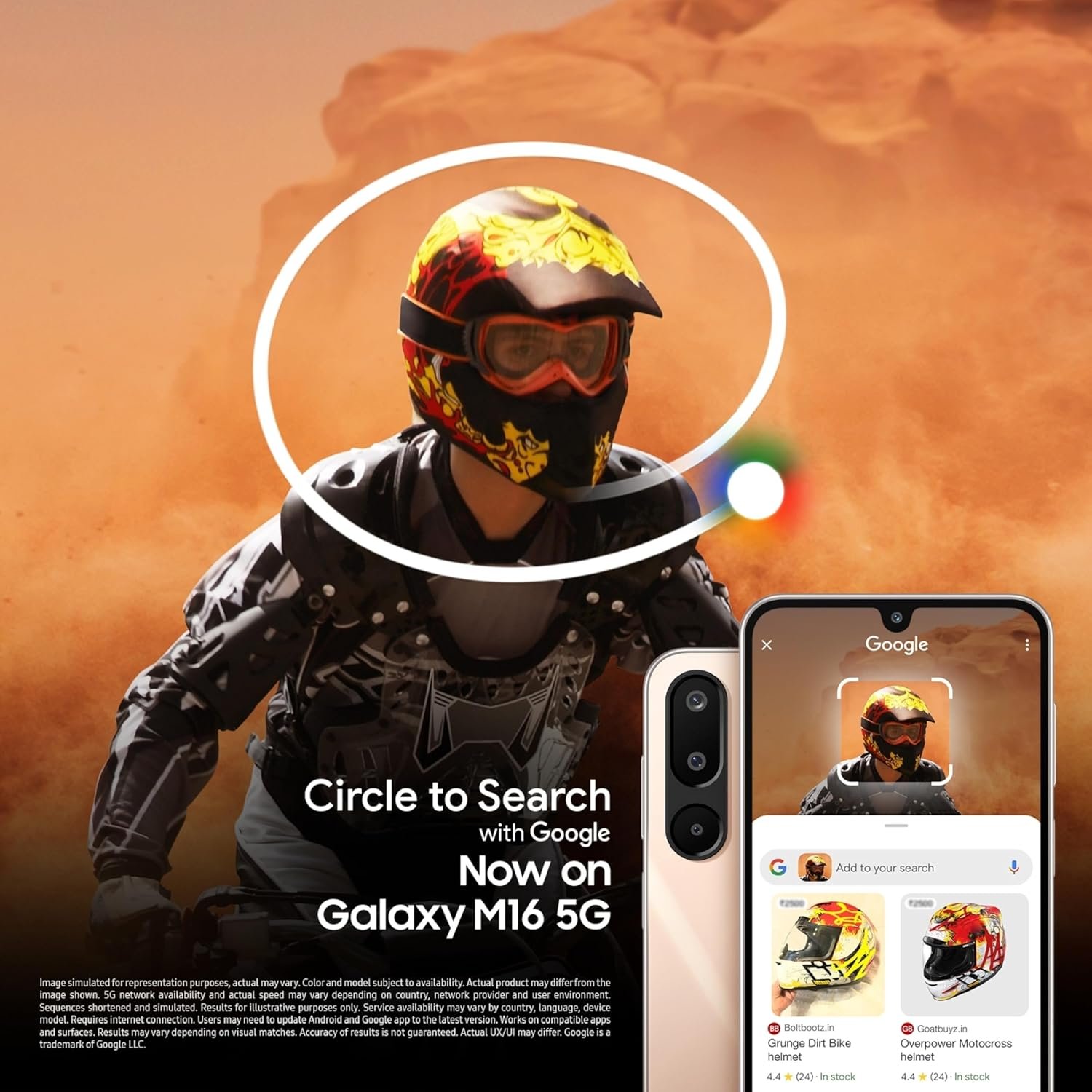 81x zm6ry l. sl1500 1767128137 2156 Samsung Galaxy M16 5G (Thunder Black, 4GB RAM, 128 GB Storage) | MediaTek Dimensity 6300 | AnTuTu Score 422K+ | Super Amoled Display | AI | 25W Fast Charging | 6 Gen of OS Upgrades | Without Charger