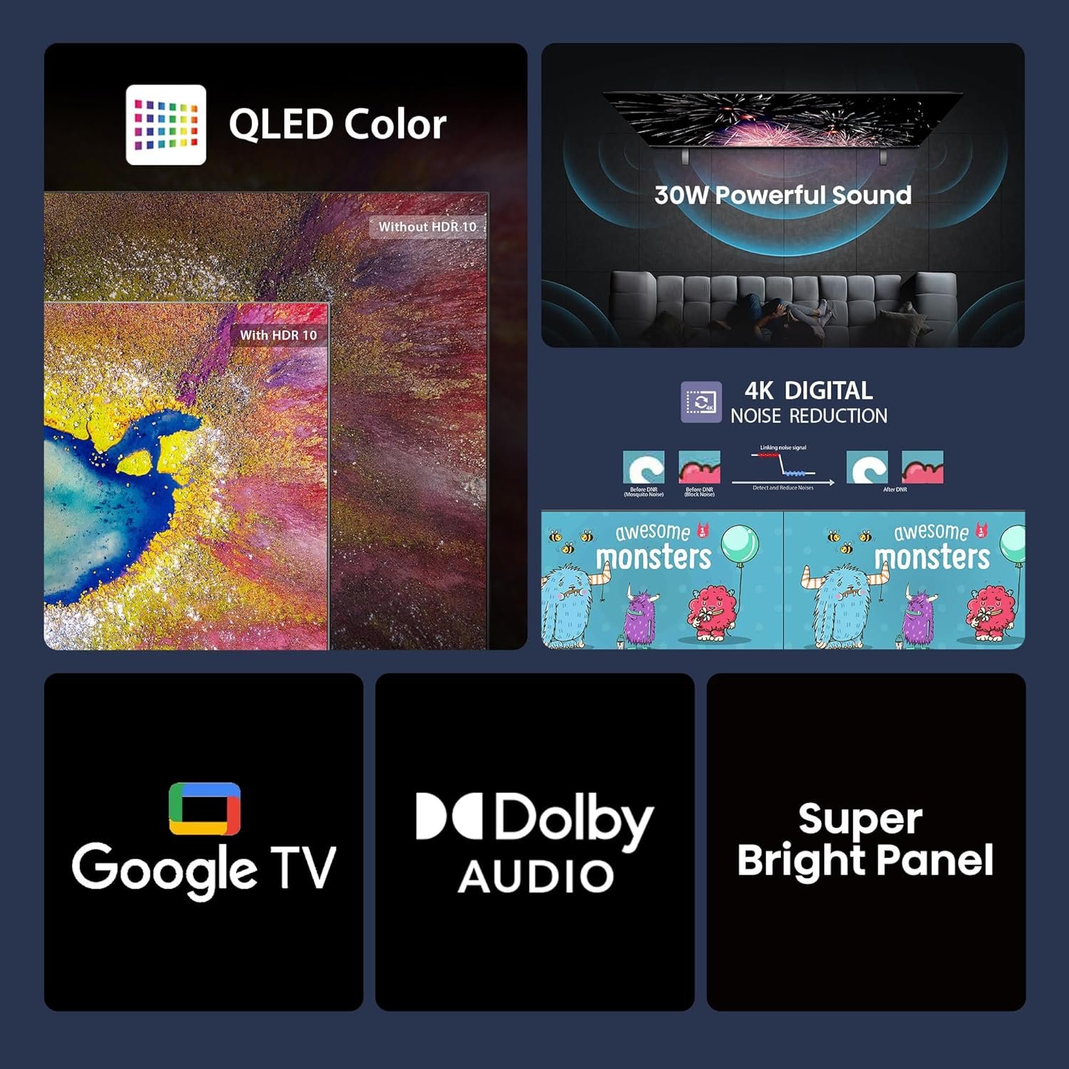 81zkoq5mi0l. sl1500 1766214624 5625 Hisense 80 cm (32 inches) E5Q Series HD Ready Smart QLED Google TV 32E5Q