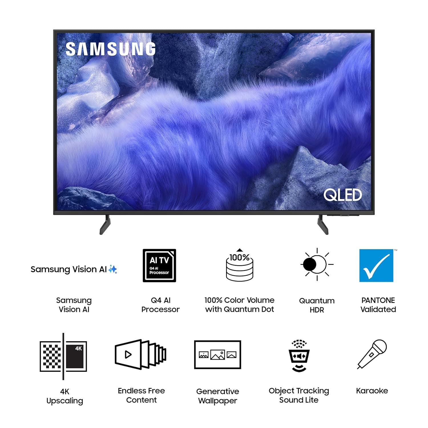 81zsnwcudhl. sl1500 1766286734 3728 Samsung 163 cm (65 inches) Vision AI 4K Ultra HD Smart QLED TV QA65QEF1AULXL