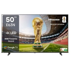 Hisense 126cm (50 inches) E63N Series 4K Ultra HD Smart Google LED TV 50E63N