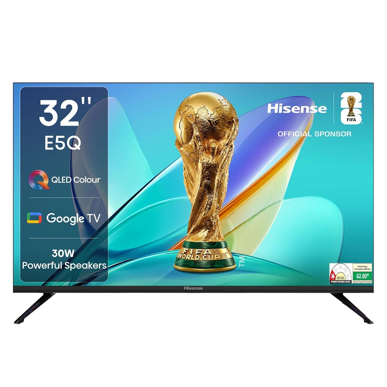 Hisense 80 cm (32 inches) E5Q Series HD Ready Smart QLED Google TV 32E5Q Hisense 80 cm (32 inches) E5Q Series HD Ready Smart QLED Google TV 32E5Q