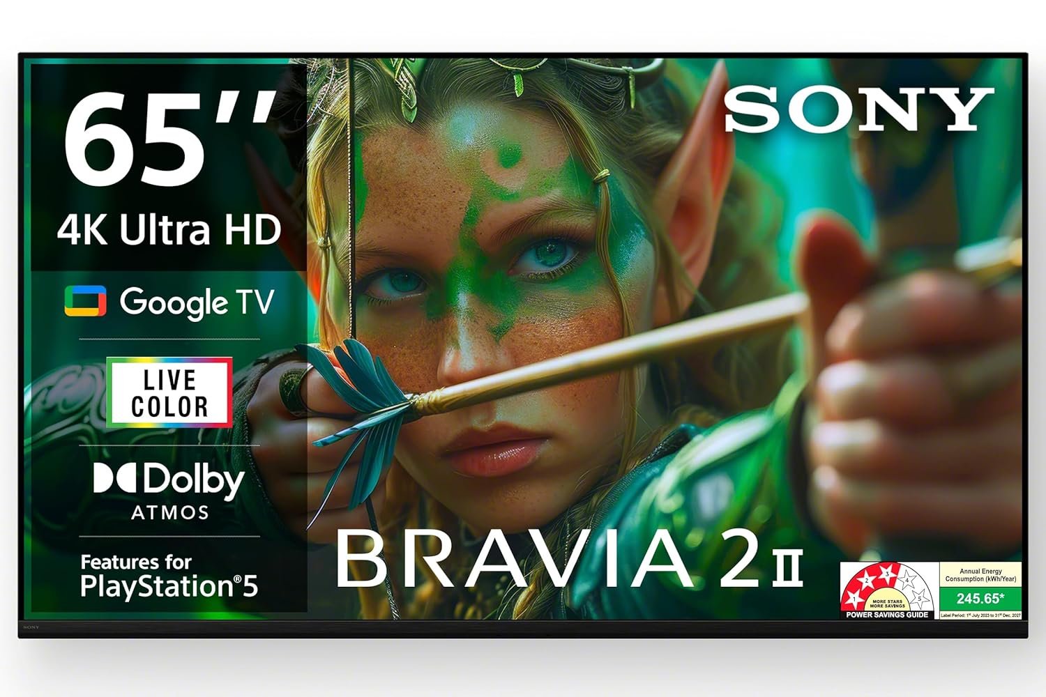 Sony 164 cm (65 inches) BRAVIA 2M2 Series 4K Ultra HD Smart LED Google TV K-65S25M2 Sony 164 cm (65 inches) BRAVIA 2M2 Series 4K Ultra HD Smart LED Google TV K-65S25M2