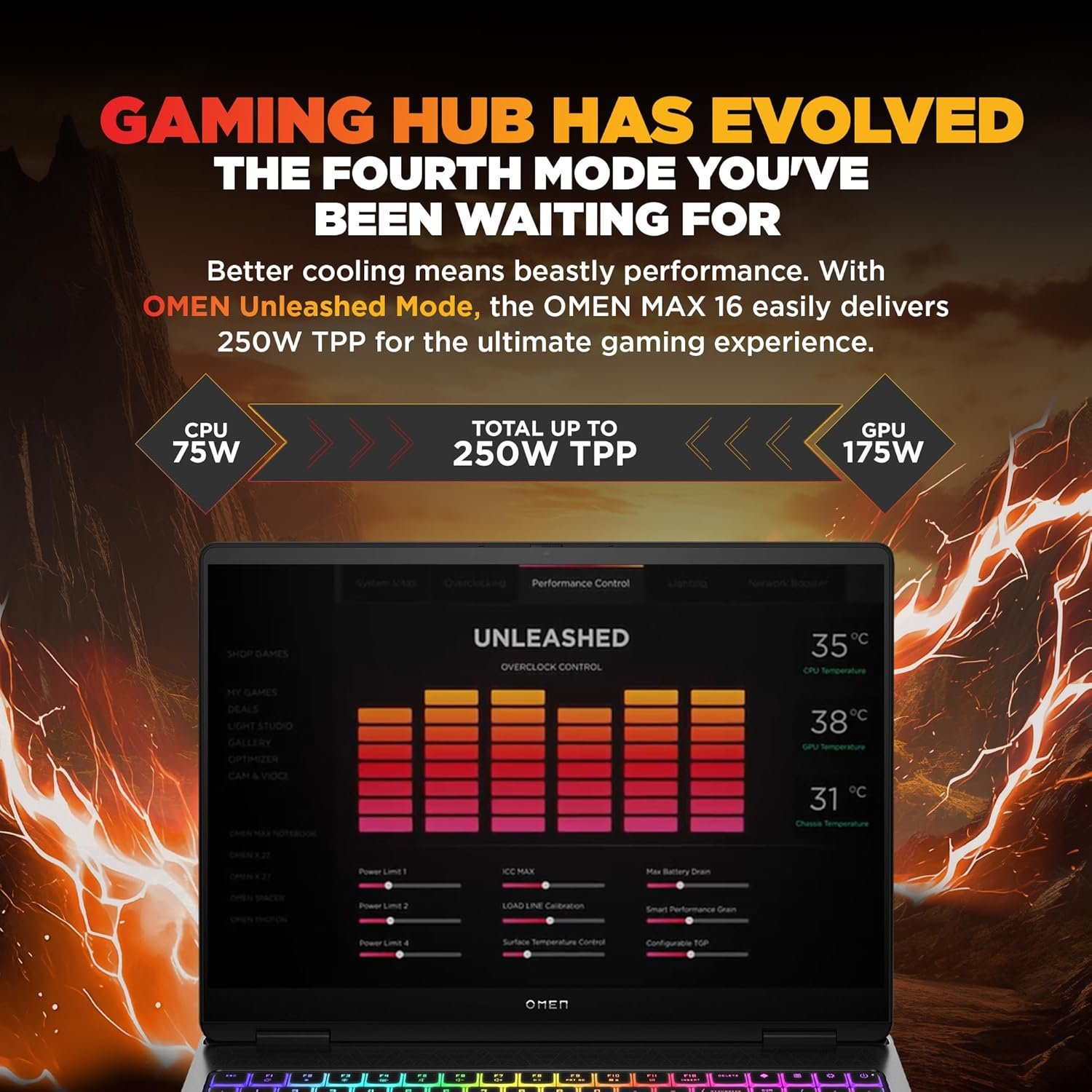 81ogahglz9l. sl1500 HP Omen 16 Max, Intel Core Ultra 9 275HX processor,16GB NVIDIA RTX 5080 Gaming AI Laptop (32GB DDR5,1TB SSD) 60-240 Hz,3Ms,IPS,WQXGA,16/40.6Cm,Win11,M365* Office24,Black,2.68Kg,RGB Backlit, Ah0076Tx